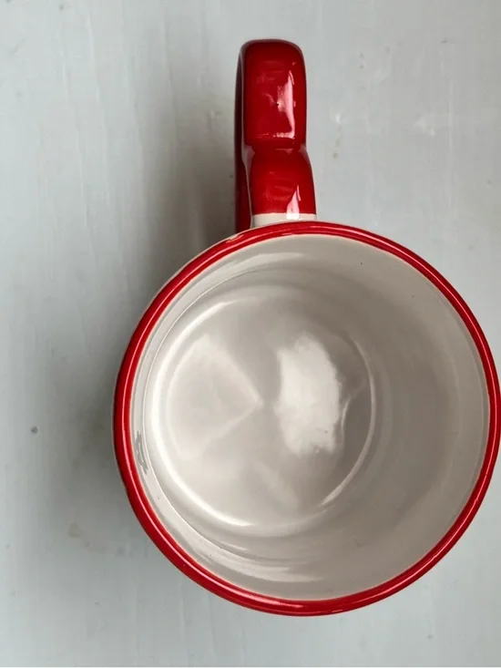 👛(ANY 2/$20) FAITHWORKS Red Rim Scripture Mug 8oz. Capacity - Picture 3 of 4